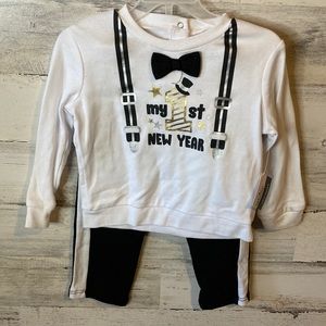 Baby Boy New Years Outfit Size 18 Months NEW